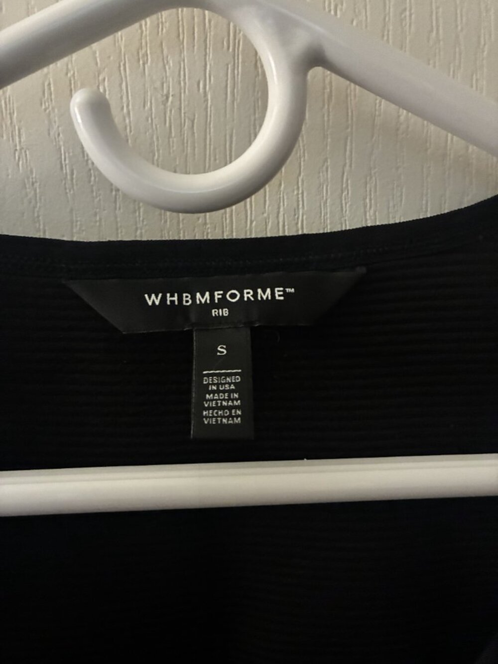 WHBM FORME Seamless Ribbed Tee - Picture 3 of 4